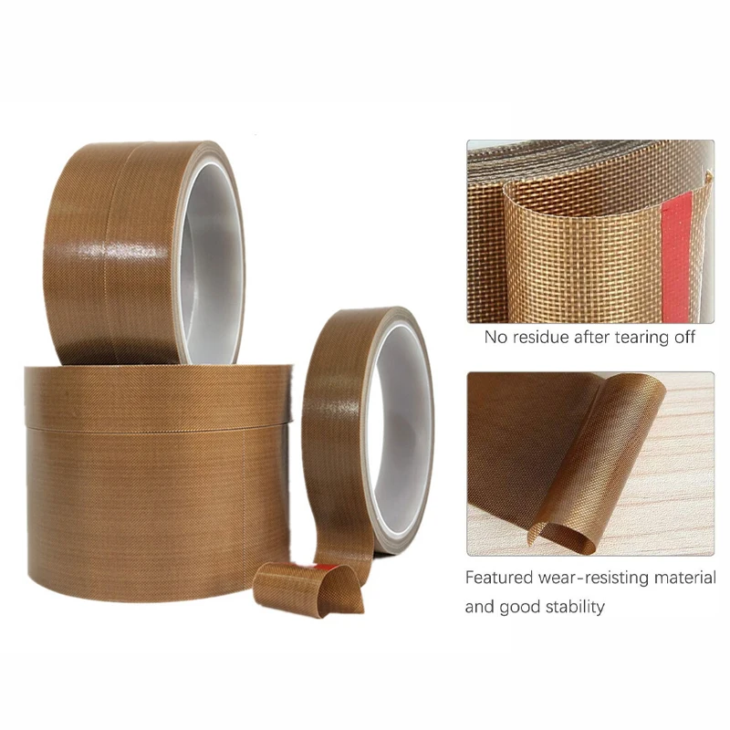 Vacuum Sealer Tape PTFE Fabric Fiberglass  Impulse Sealers High Temperature Grip  for Food Saver Vacuum Bag Tape