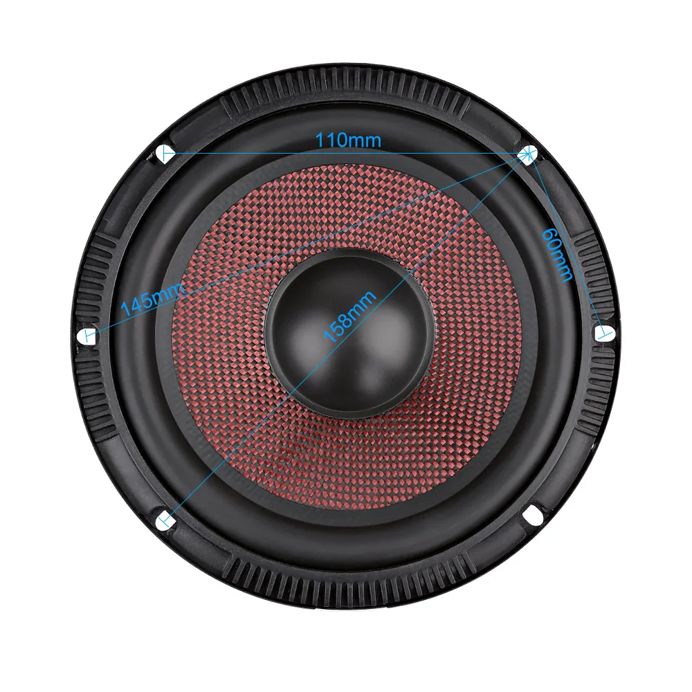 AIYIMA 6.5 Inch Audio Car Midrange Bass Speakers 4 8 Ohm 60 W High Power Glass Fiber Music Woofer Loudspeaker DIY Sound System