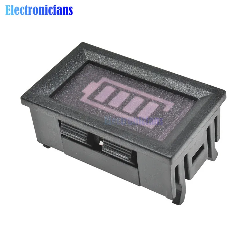 1S/2S/3S/4S/5S/6S/7S Lithium Battery Capacity Indicator Display 12.6V w/ Shell Percentage Battery Power Display Tester Meter