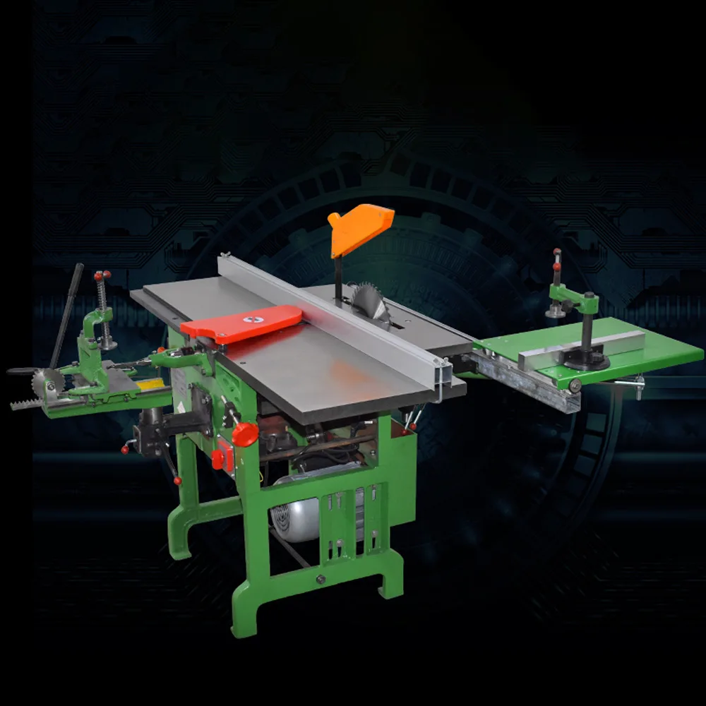 1.3kw Woodworking Planing Table Saw Multi Function Desktop Planer Drilling Machine Saw Drill Triple With Backing Electric Planer