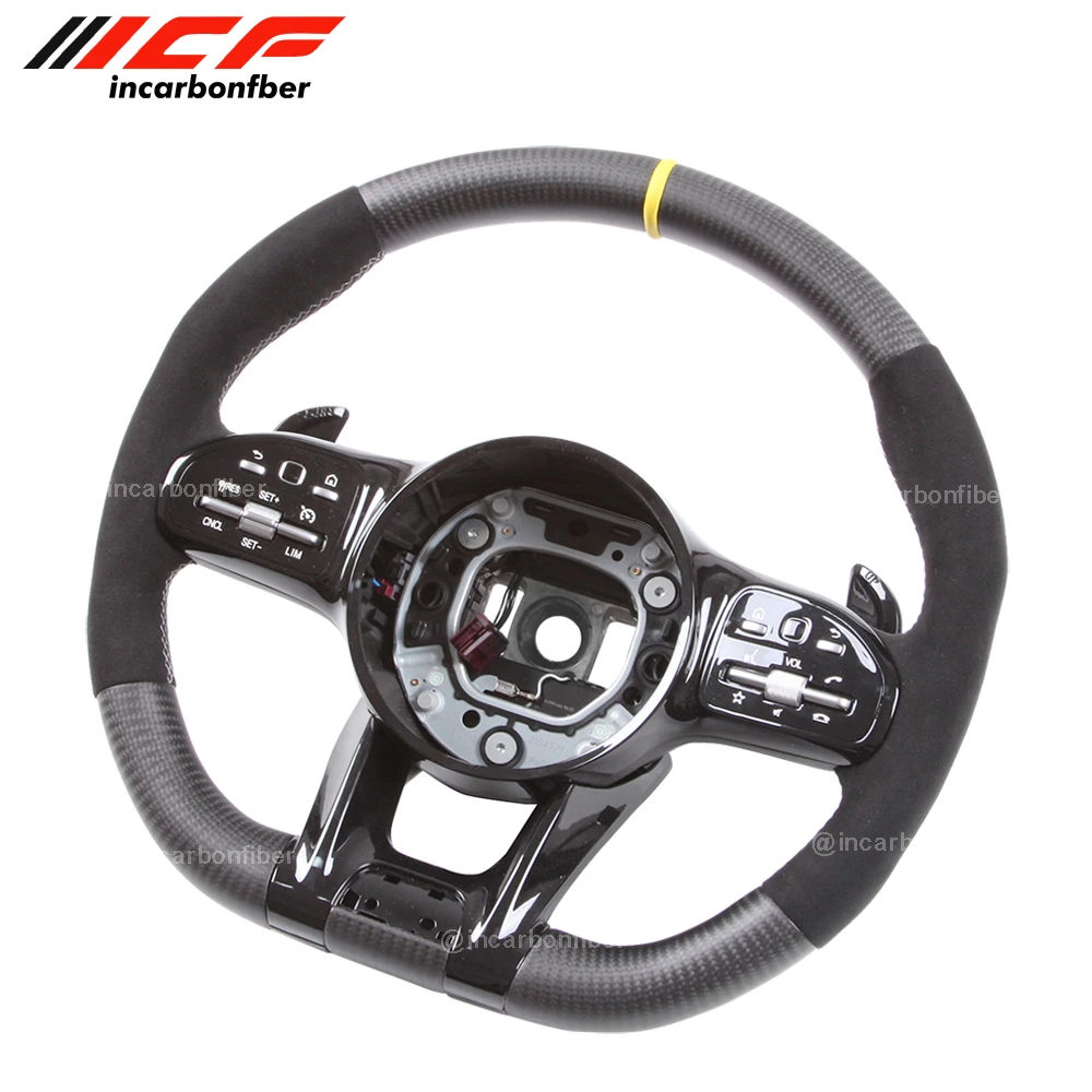 Carbon Fiber Steering Wheel for Mercedes Benz A C E S G Class CLS AMG W177 W205 S205 W213 W222 C257 X166