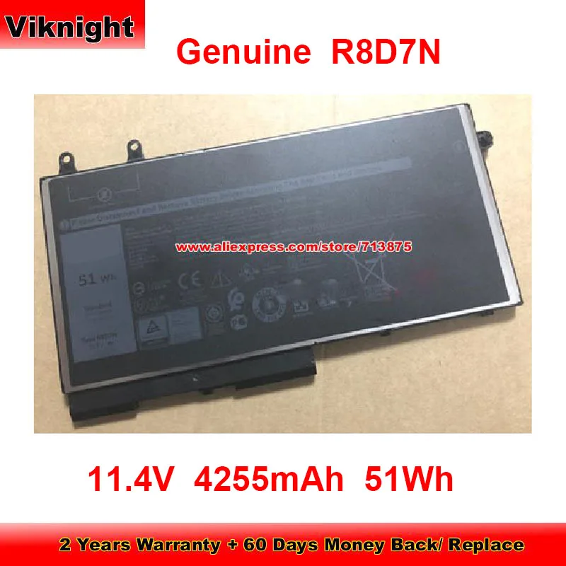 

Genuine R8D7N Battery W8GMW for Dell Inspiron 7591 7506 LATITUDE 5400 5401 5500 Precision 15 3540 49HG8 H82T6 11.4V 4255mAh 51Wh