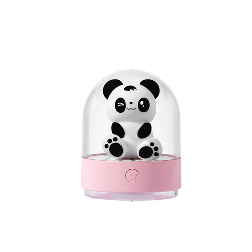 1 pz ABS ricaricabile carino Panda luce notturna LED lampada per aromaterapia per bambini camera da letto ufficio bambini regalo decorazione del Desktop