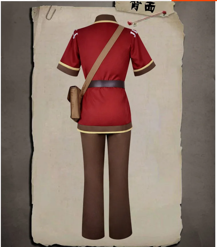 Game Identity V Cosplay Costumes Postman Victor Grantz Cosplay Costume Survivor Original Skin Uniform Suits Clothes Red Uniform