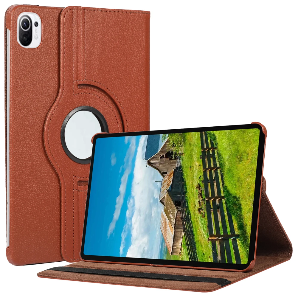 Funda giratoria para Xiaomi Mi Pad 5, carcasa de cuero PU con soporte y tapa para tableta Redmi Pad 5 Pro de 11 ", 360