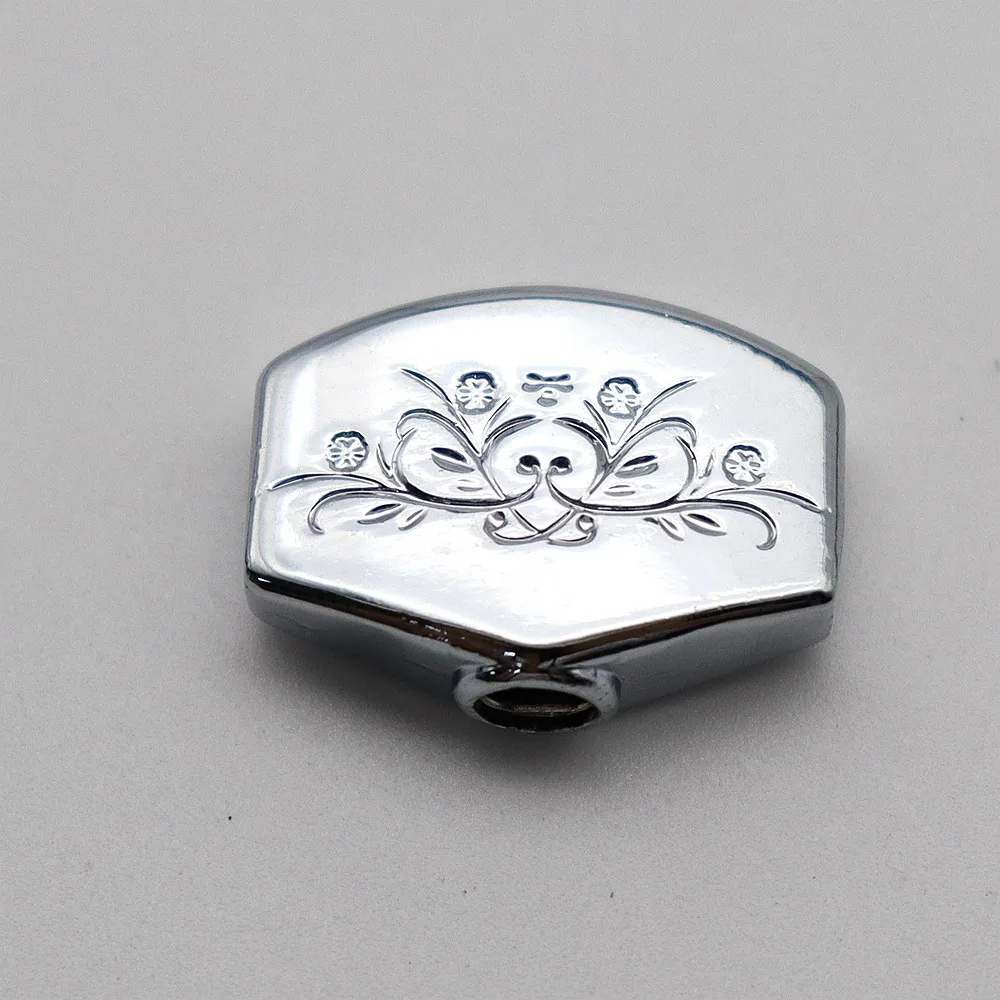 6pcs Guitar Tuners Machine Head Buttons Metal Carved Square Button for Electric Guitar