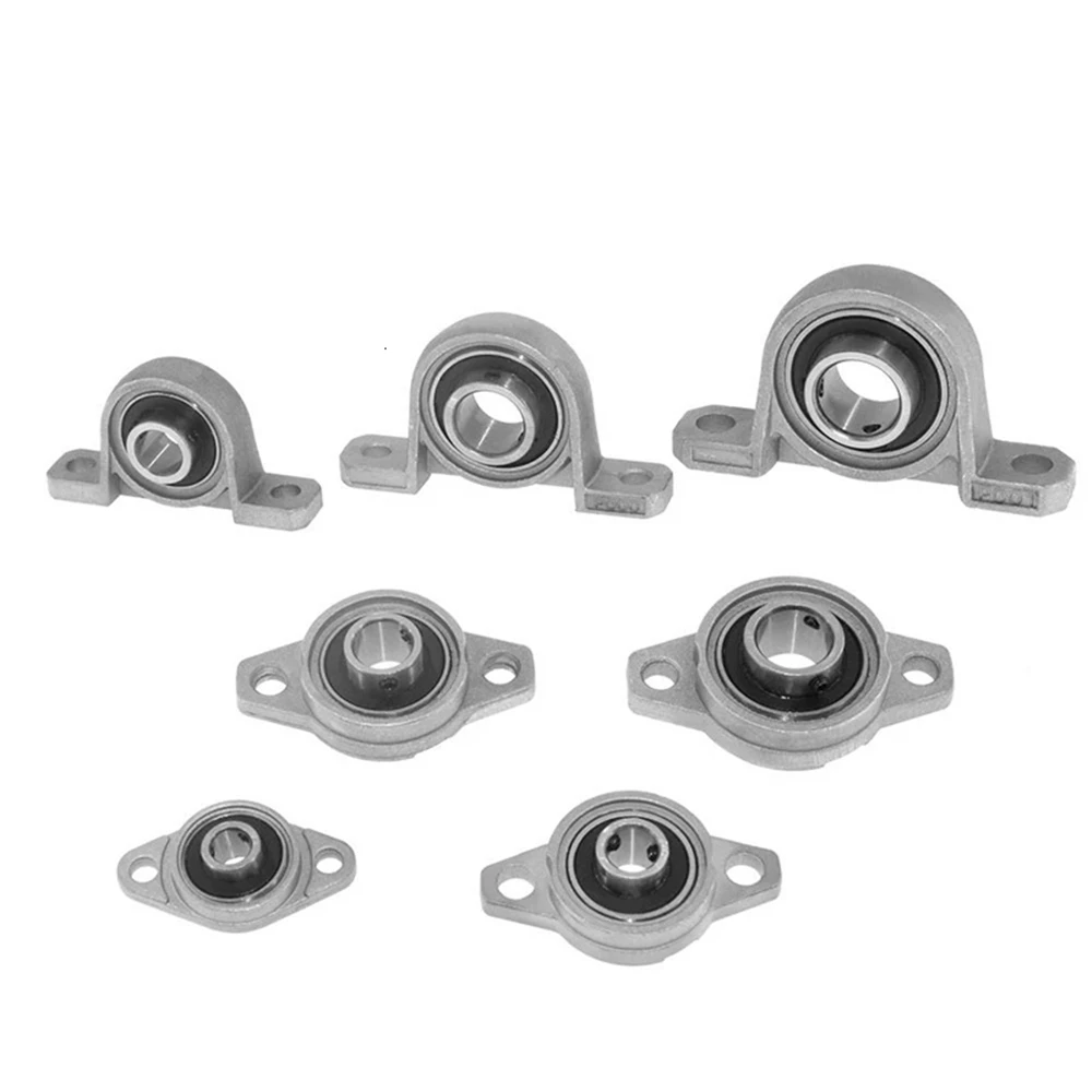 Zinc Alloy Diameter 8mm To 35mm Bore Ball Bearing Pillow Block Mounted Support Insert Linear Rod Ends Bearings Holder Housing