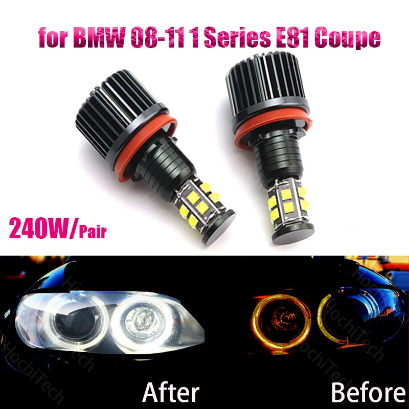 

120W 6000K white H8 LED Angel Eyes Led Marker Lights for BMW 2008-2011 1 Series E81 Coupe