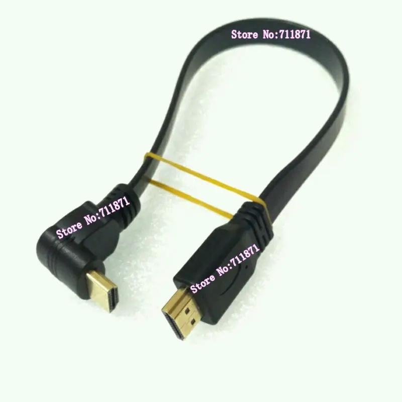 30cm Short Soft Right Angle Bend HDMI-compatible Cable Line 90 Degree Bend HDMI-compatible Line cable HDMI-compatible Wire Cord