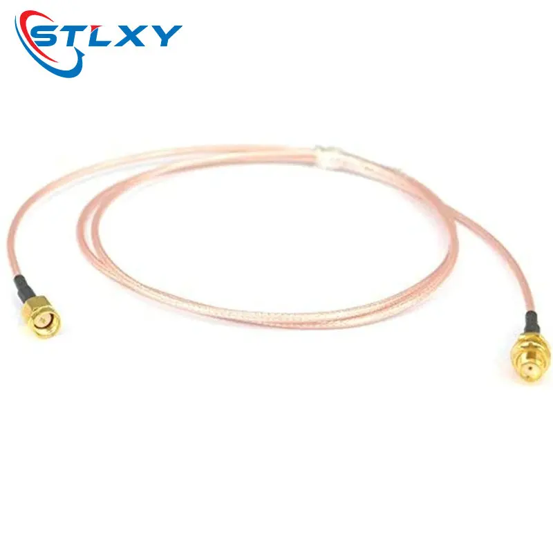 Stlxy RF cable plug socket connector SMA revolving SMA female tail fiber RG316 low loss, suitable for WIFI FPV antenna GSM, LAN
