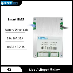 Inteligentny BMS 3S 4S 12V 20A 30A 35A litowo-jonowy Lifepo4 4S z balansem Bluetooth PC UART RS485 regulowane parametry