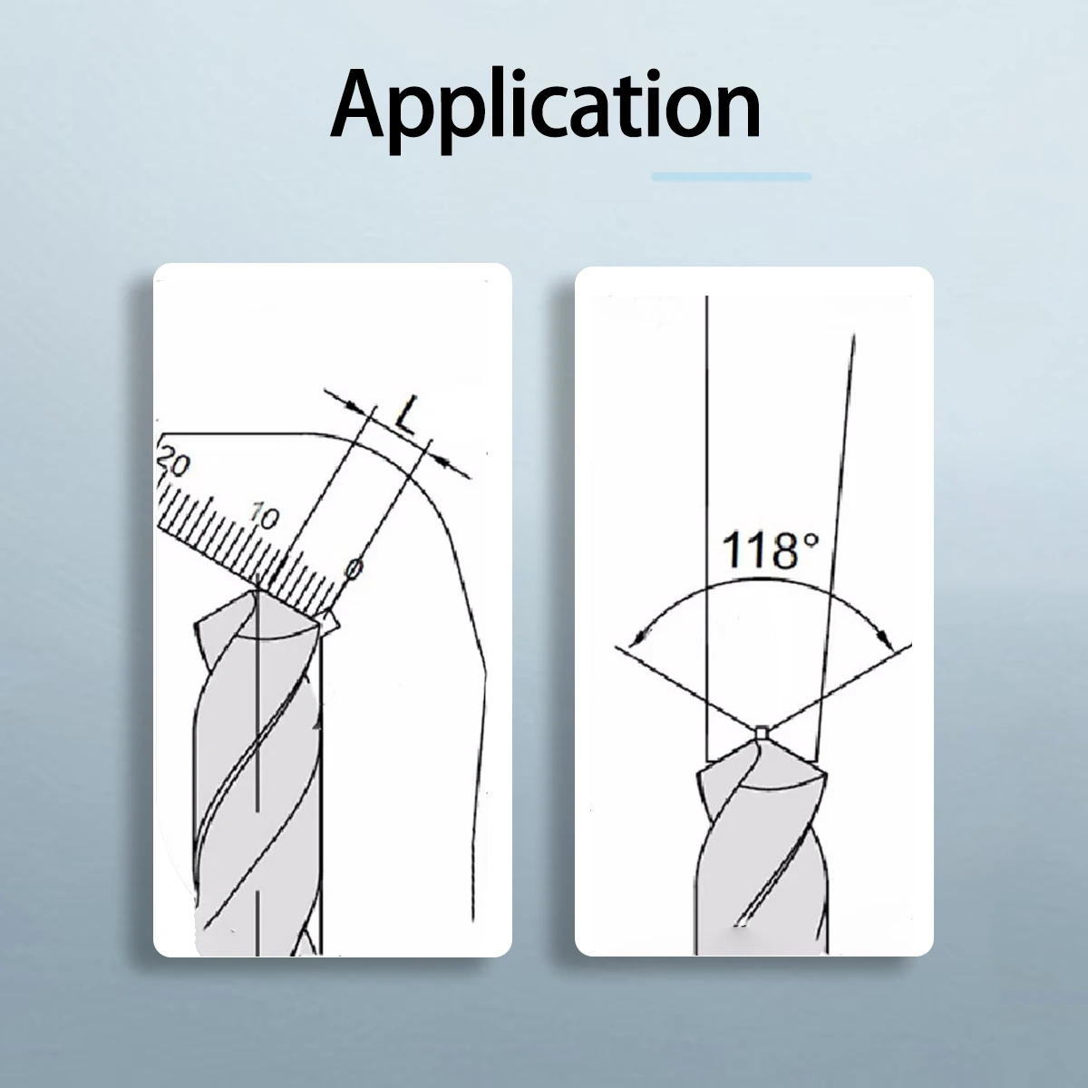 118 Degree Bit Pattern Drill Template Gauge Welding Inspect Tool Weld Drill Bit Measurement tools