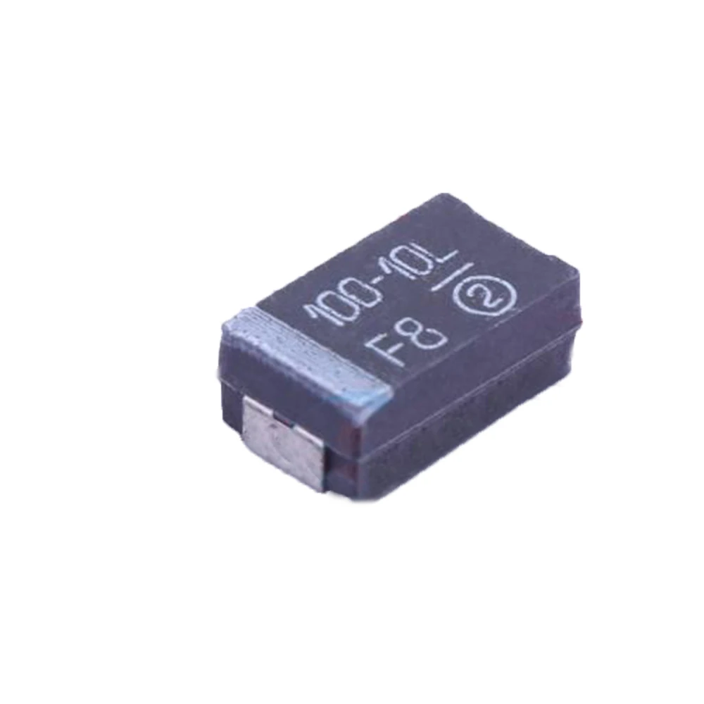 Novo e original 50 peças 293d107x0010d2te3 1210 3528 10v 100uf tipo b 107a k + _ 10% capacitor de tântalo