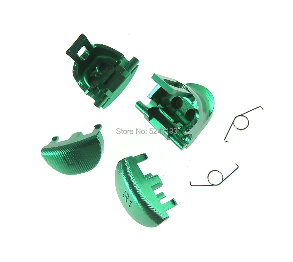 5 مجموعات مخصص معدن الألومنيوم L1 R1 L2 R2 موسع الزناد زر تحكم إصلاح لسوني بلاي ستيشن 4 PS4 برو JDM 040 JDS 040