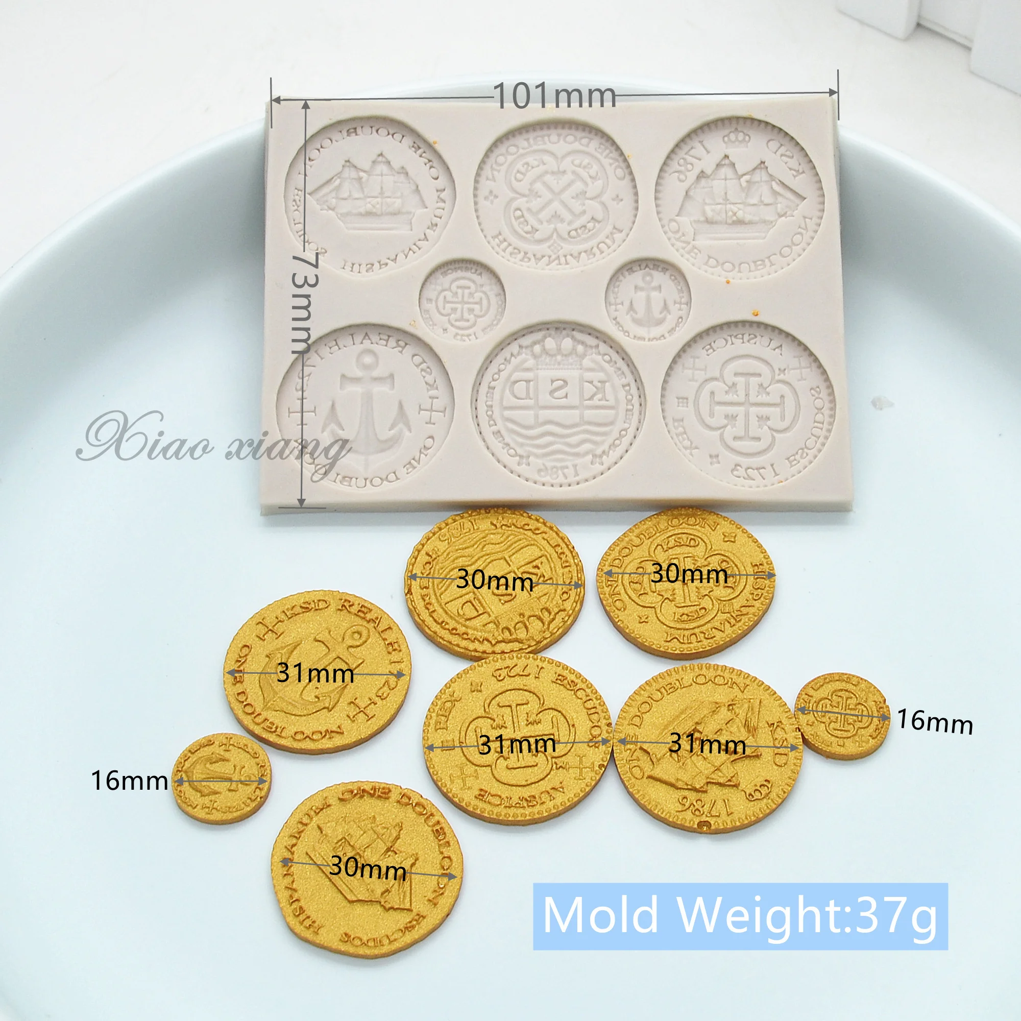 3D Pirate Golds Silicone Molds Kitchen Baking Tools DIY Cake Pastry Fondant Moulds Dessert Chocolate Lace Decoration Supplies