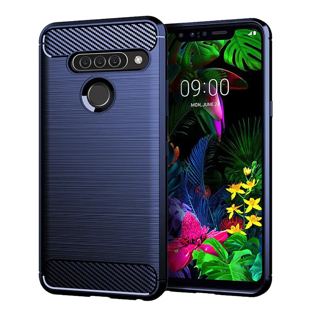 For LG G8 G8X G8S ThinQ Case Shockproof Soft Bumper Silicone TPU Back Cover Soft Phone Case for LG G8 ThinQ G8X LGG8 LM-G820N