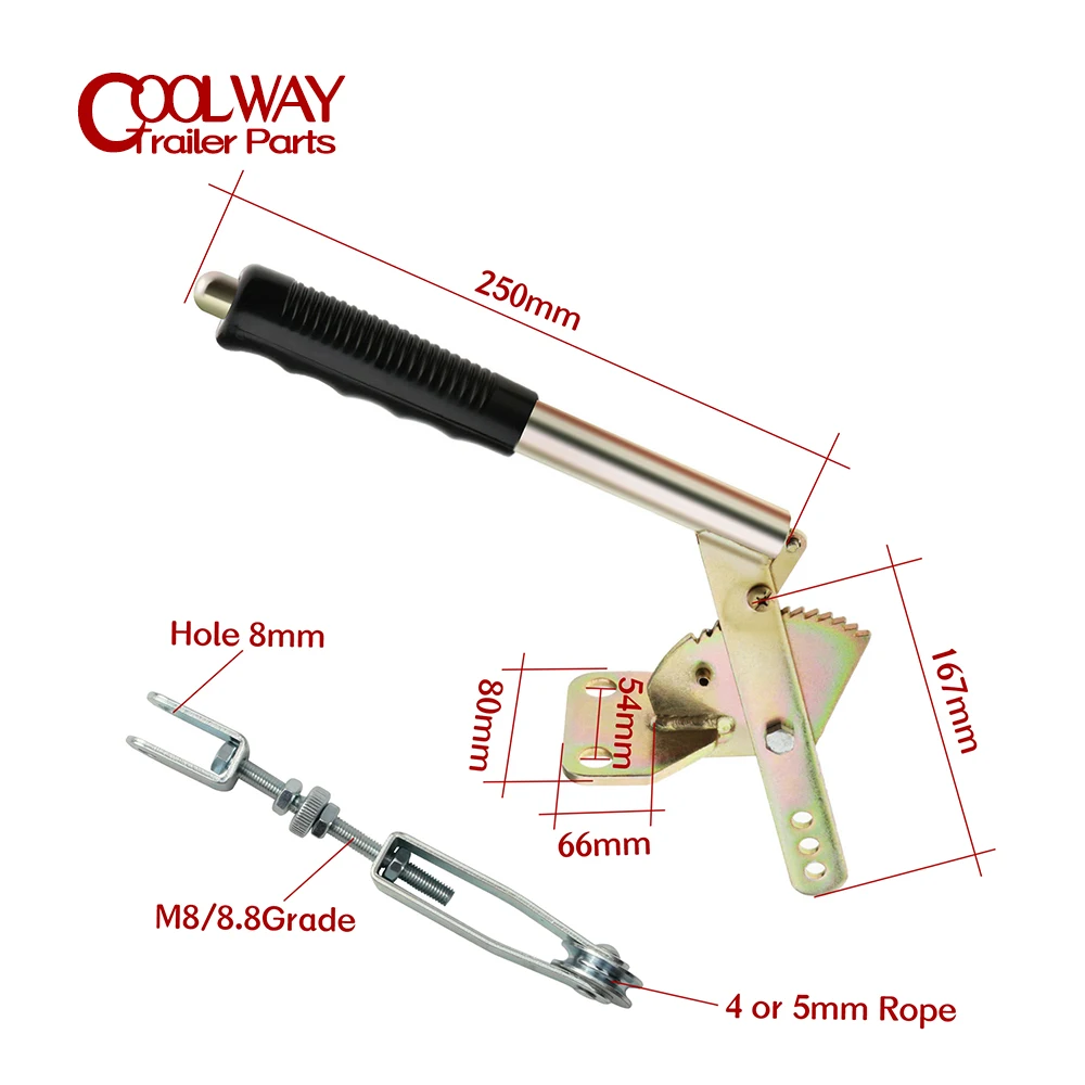 Acoplador Universal de manija de freno de mano de anulación mecánica, soporte de palanca de estacionamiento, piezas de RV, accesorios de caravana