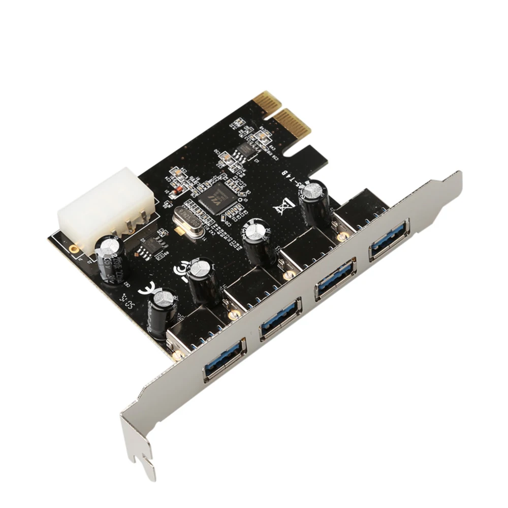 

PCIe PCI Express в 4 порта USB 3,0 добавить на карту адаптер конвертер