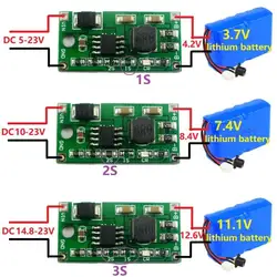 DYKB 1S 2S 3S komórka Buck DC 5V-23V 6V 9V 12V 15V 19V do 4.2V 8.4V 12.6V 18650 Li-Ion Lipo moduł ładowarki baterii litowej 3.7V