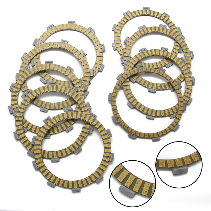Motorcycle Clutch Friction Disc Plate Kit For Honda CBR600F VFR800F VF750C CB600 CBF600N CBR900 CBR929 CBF600S VFR700F   VFR750F