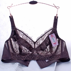 Women Full Coverage Underwired Non-Foam Plus Size Floral Lace Bra 34 36 38 40 42 44 46 48 C D E F G H