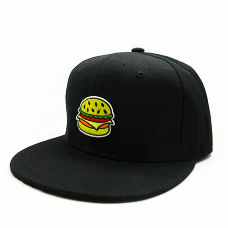 2024 Hamburger Embroidery Cotton Baseball Cap Hip-hop Cap Adjustable Snapback Hats for Men and Women 222 image 4