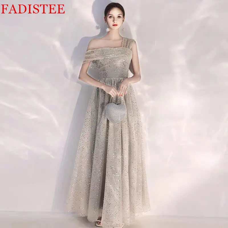 New Style Boho Robe De Soiree Sexy Soft Tulle Prom Party Dress Vestidos De Festa Elegant Long Frock 2021