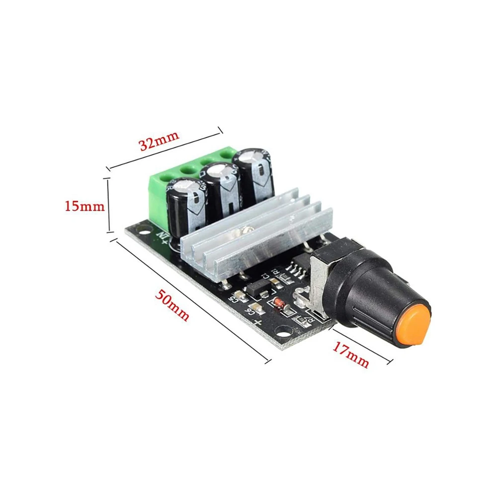 DC 6V 12V 24V 28VDC 3A 80W PWM Motor Speed Controller Regulator Adjustable 3A Motor Speed Controller Regulator