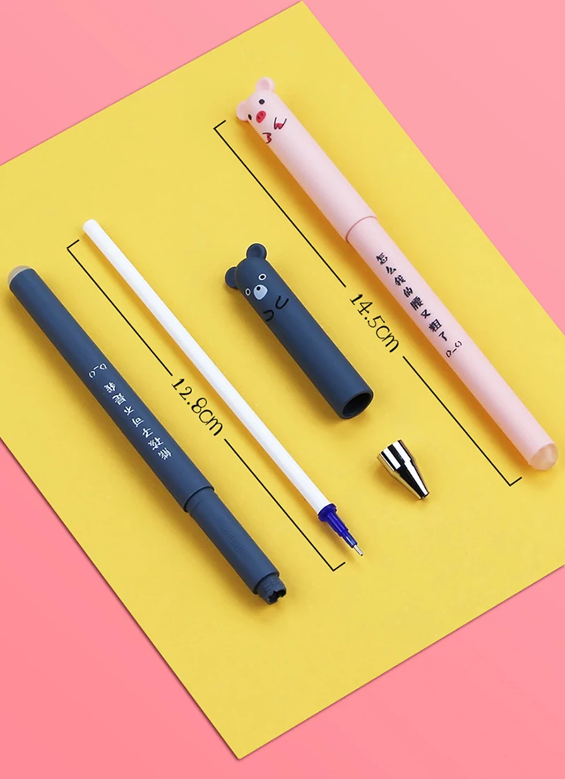 6Pcs Cute Capybara Gel Pens Set Di Penne Kawaii Penne Cancellabili Blu Ad Asciugatura Rapida Fornure Scolastiche Per Ufficio Cancelleria Estetica Kawaii - Foto 2