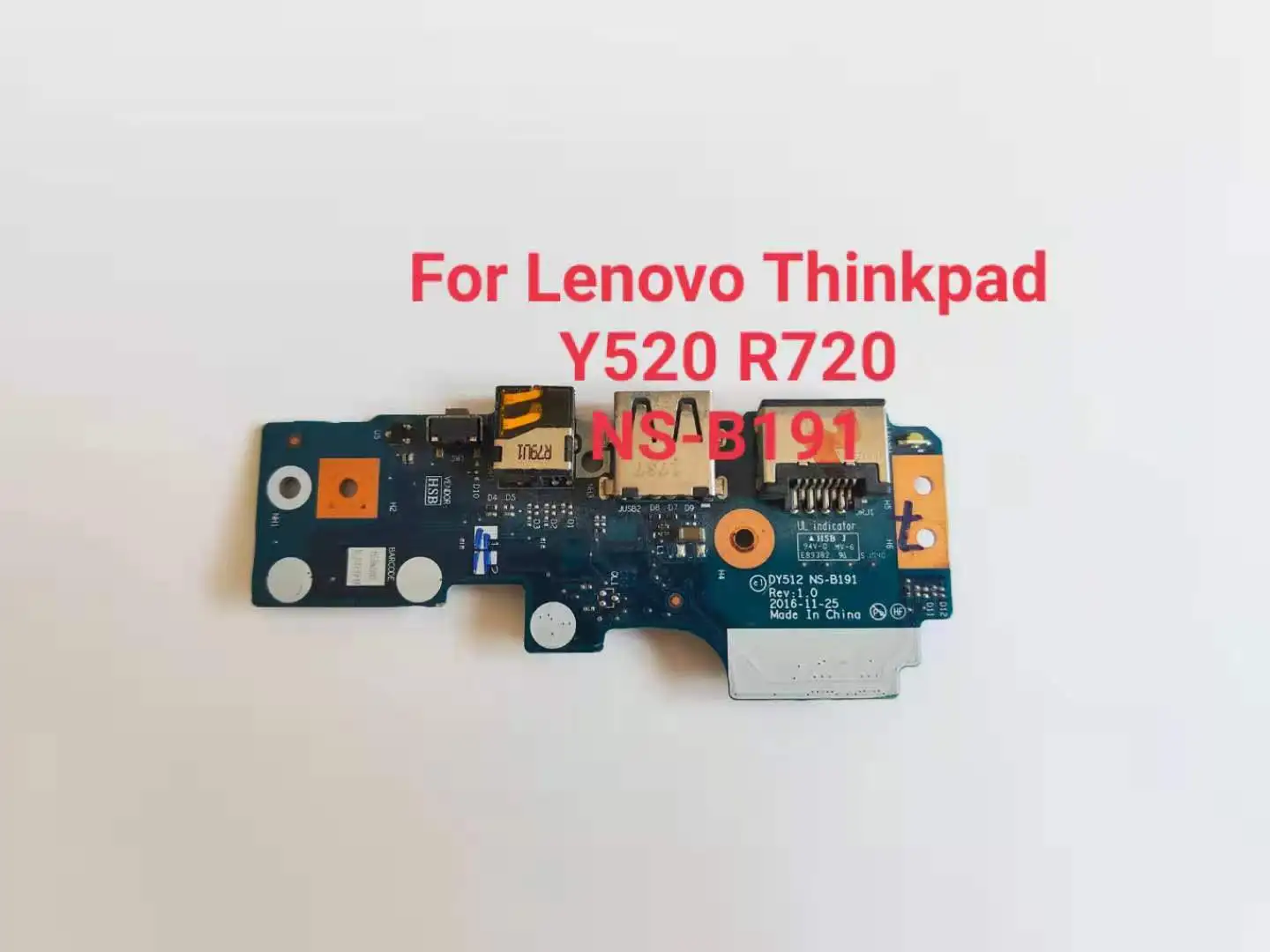 Original Laptop Parts DY512 NS-B191 For Lenovo Legion Y520-15IKBN IO Board with FFC USB LAN Audio Board