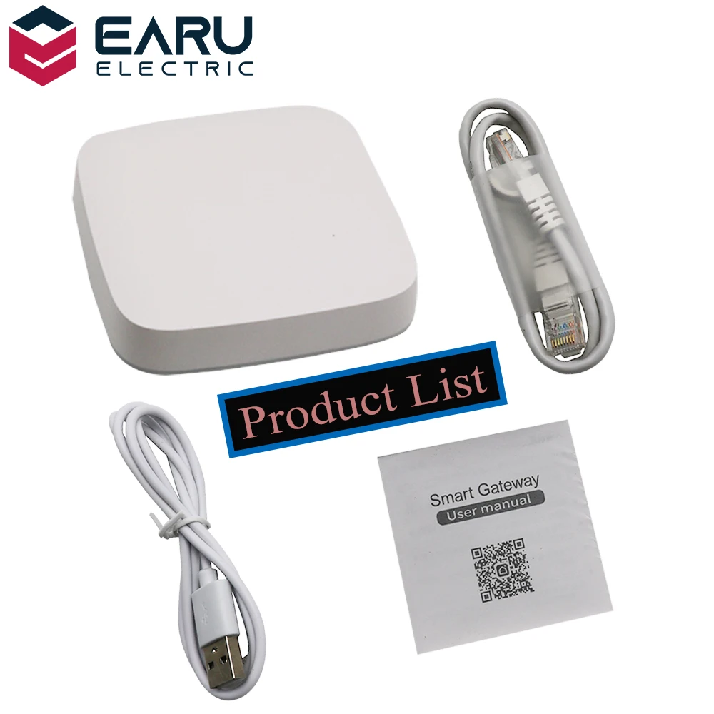 Tuya Wired Zigbee Bridge Smart Home Zigbee Gateway Hub Remote Control Zigbee Devices Smart Life APP Works with Alexa Google Home