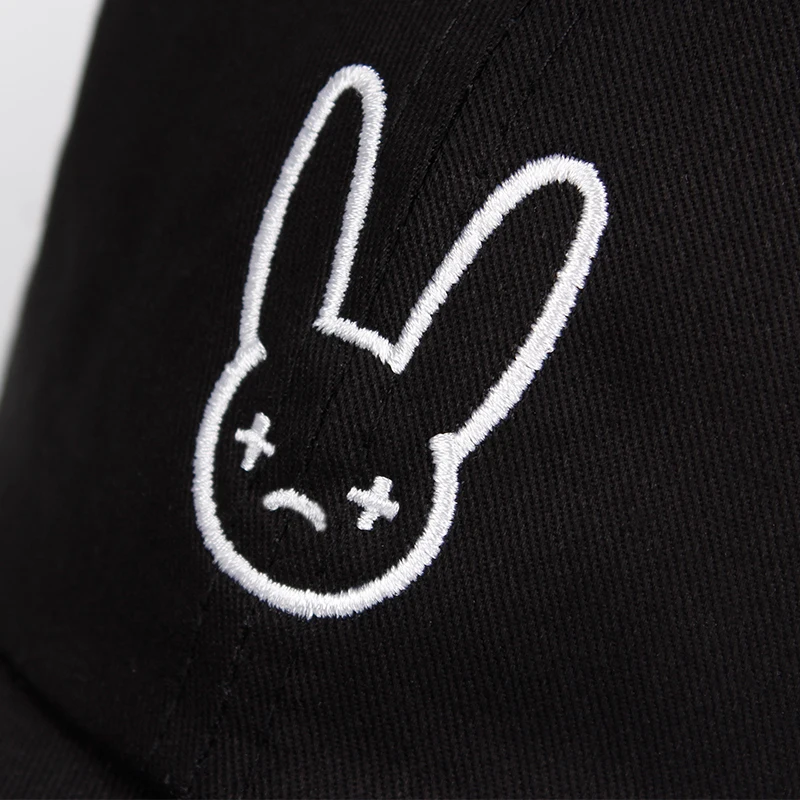 Bad Bunny-gorra de béisbol con bordado para hombre y mujer, gorro con estampado de rapero Reggaeton, 100% algodón, Snapback, Unisex, para ocio al