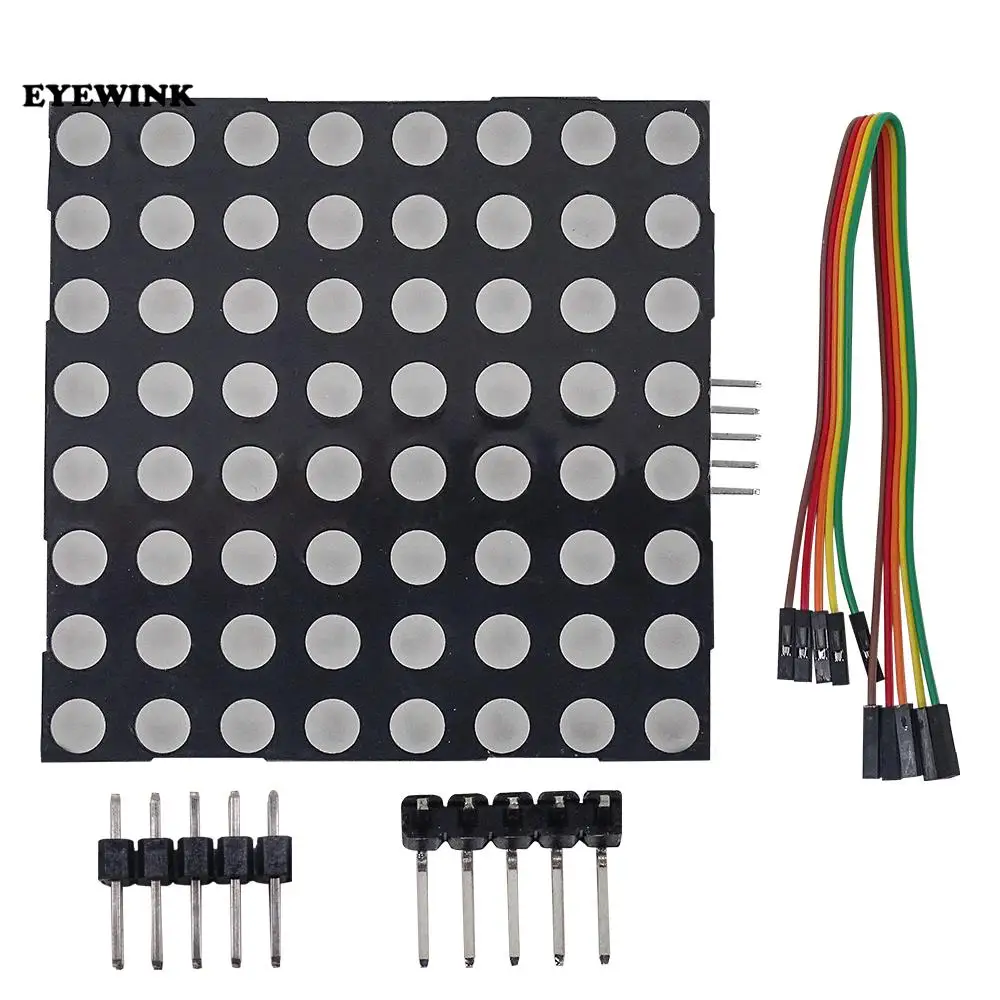 MAX7219 large dot matrix 2088AS driving display module 60 * 60MM dot matrix single chip microcomputer control driving board