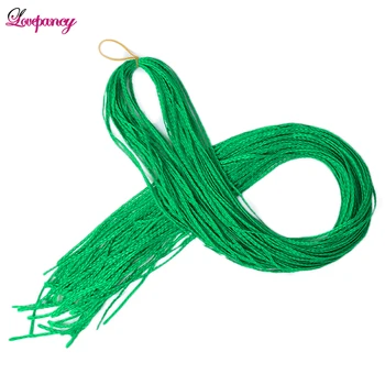 Zizi warkocze szydełkowe pudełko włosy syntetyczne do zaplatania przedłużenia zielono-brązowy 28 Cal długie proste szydełkowe włosy plecione dla kobiet 50g