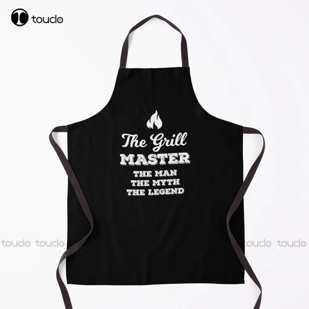 Grill Master The Man The Myth The Legend Father / Birthday Gift Funny Bbq Chef Apron Black Aprons Adults For Women Men Unisex