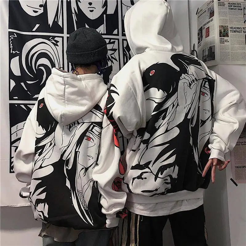 2021 Anime Couples Hoodies Streetwear Autumn Casual Loose New-Fashion Style Streetwear Sweatshirt Brand Tops Plus size 5XL