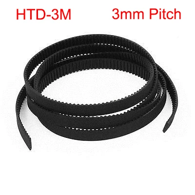 

HTD 3M 17mm 20mm 25mm 30mm Width 3mm Pitch Open Loop End Black Rubber 3D Printer Cogged Linear Motion Synchronous Timing Belt