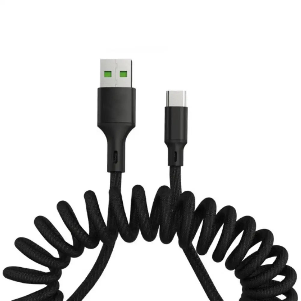 5A Spring Extension Micro USB Type-C кабель передачи данных для быстрой зарядки шнур зарядного устройства для телефона 2020