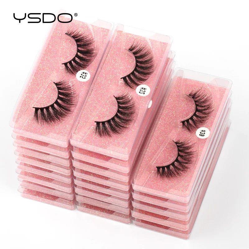 YSDO Eyelash Wholesale 10/20/50/100 Pairs 3D Mink Lashes Natural Mink Eyelashes Long Fake Lashes Makeup False Eyelashes In Bulk