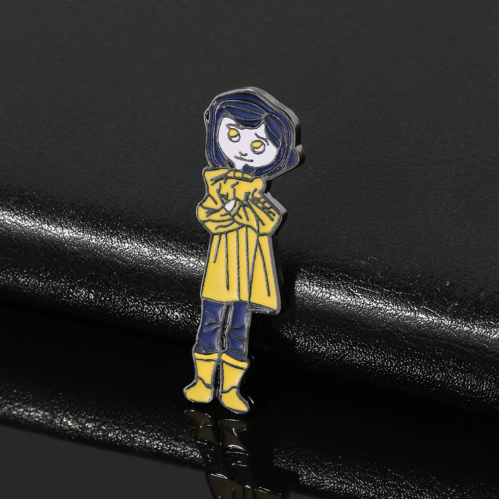 Classic Coraline & the Secret Door Buttons Eye Mother Head Enamel Pin Badge Brooch Lapel Pin Jewelry Fans Gifts