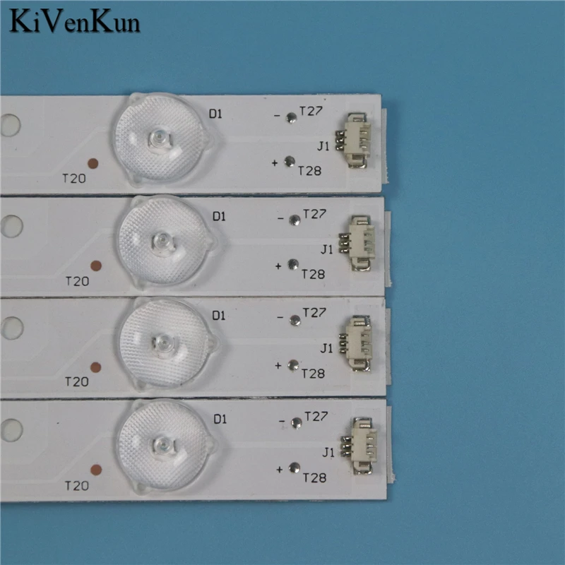 Faixas de led para retroiluminação de tv, para barras haier le40m600cf embutidas le40m600f e faixas de led (b) pn: 30340011206 réguas