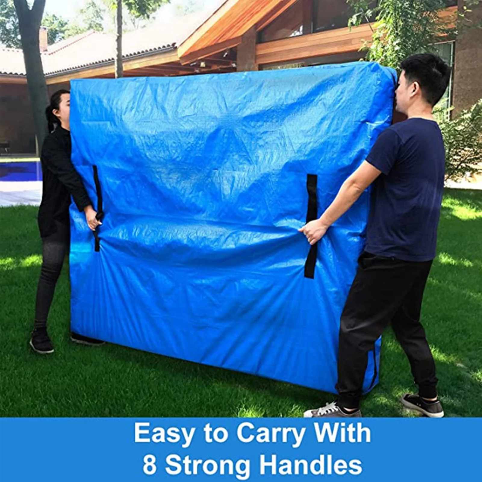 Mattress Protection Bag Reusable Washable Dust-proof Waterproof Anti-dirty PE Tarp Mattress Zippered Moving And Storage Bag