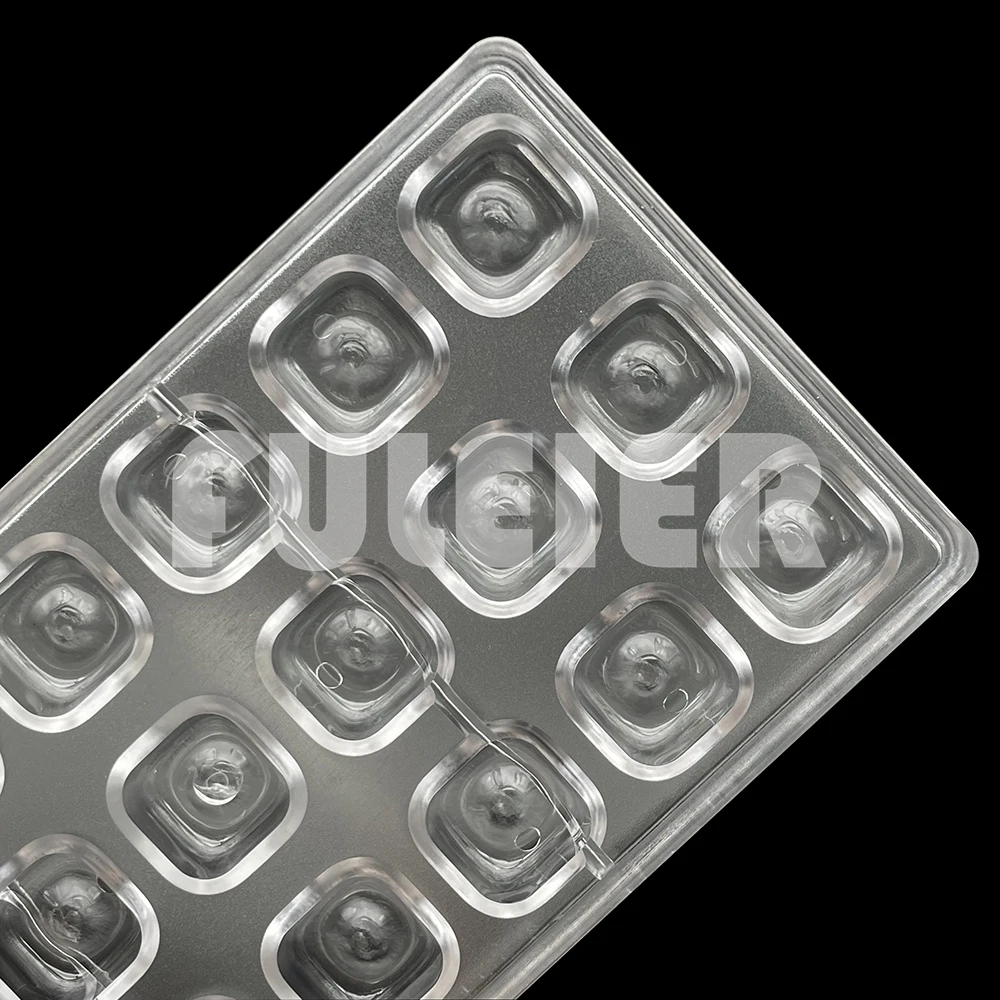 3D Square Polycarbonate Chocolate Mould Baking BonBon Candy Mold For Chocolate Pastry Tools Tray Moulds