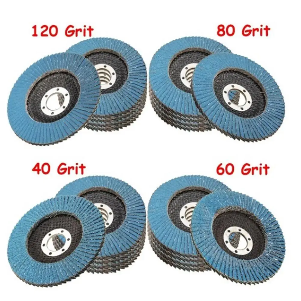 10PCS Professional Flap Discs 115mm 4.5 Inch Sanding Discs 40/60/80/120 Grit Grinding Wheels Blades For Angle Grinder Polishing4