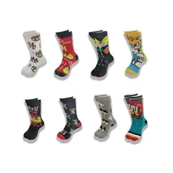 New Style Funny Cartoon Anime  Personalized Novelty SOCKS Men Women Breathable Cotton Hip Hop Sock Gifts for Men