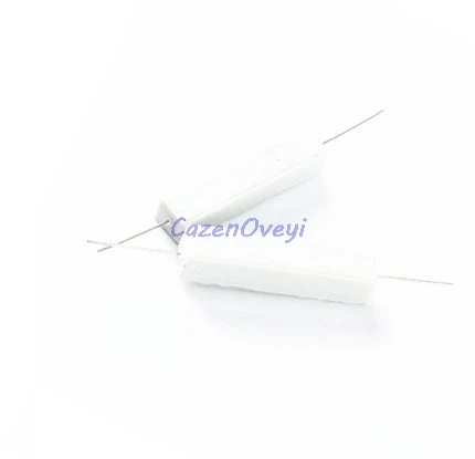 10pcs/lot 10W Cement resistance resistor 1 2 5 8 10 15 20 25 100 ohm 1R 2R 5R 8R 10R 15R 20R 25R 100R 1k 2k 10k