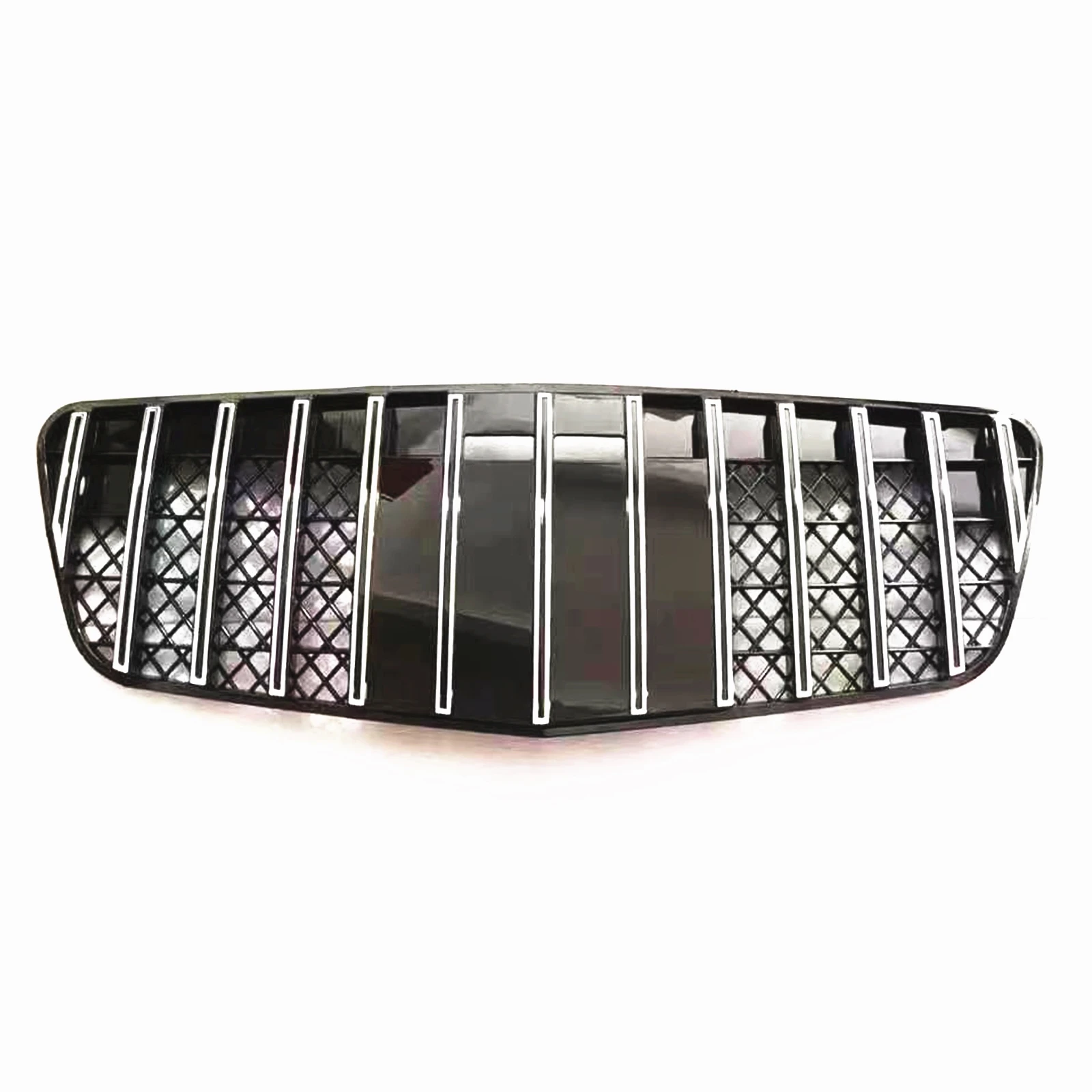 Front Grille For Mercedes Benz W211 E Class 2003-2005 E320 E500 E350 GT Style Chorme/Black Car Upper Bumper Hood Mesh Grill Grid