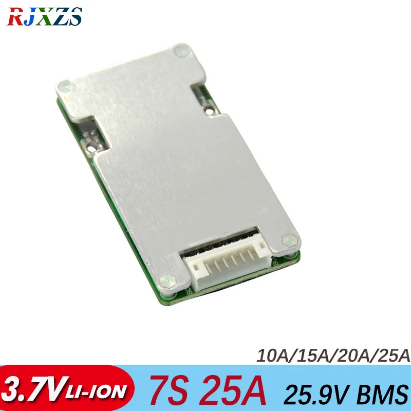 7S 25A Li-ion 25.9V BMS 7S PCM  With Balance Small Circuit Board For 24V Solar Street LED Light System