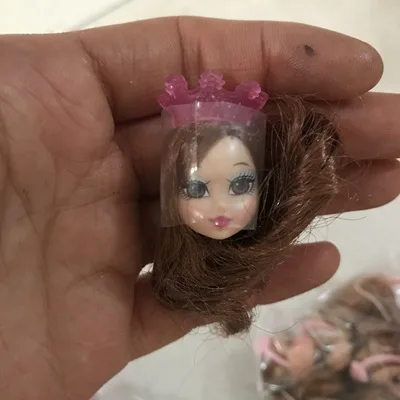 Rare Collection Makeup bar mini cute small Head Girl Dressing DIY Toy Parts Children Christmas Gift Favor