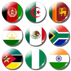 Fridge Magnet National Flag Refrigerator Stickers Afghanistan Algeria Sri Lanka Sudan Mexico South Africa Mozambique Nigeria